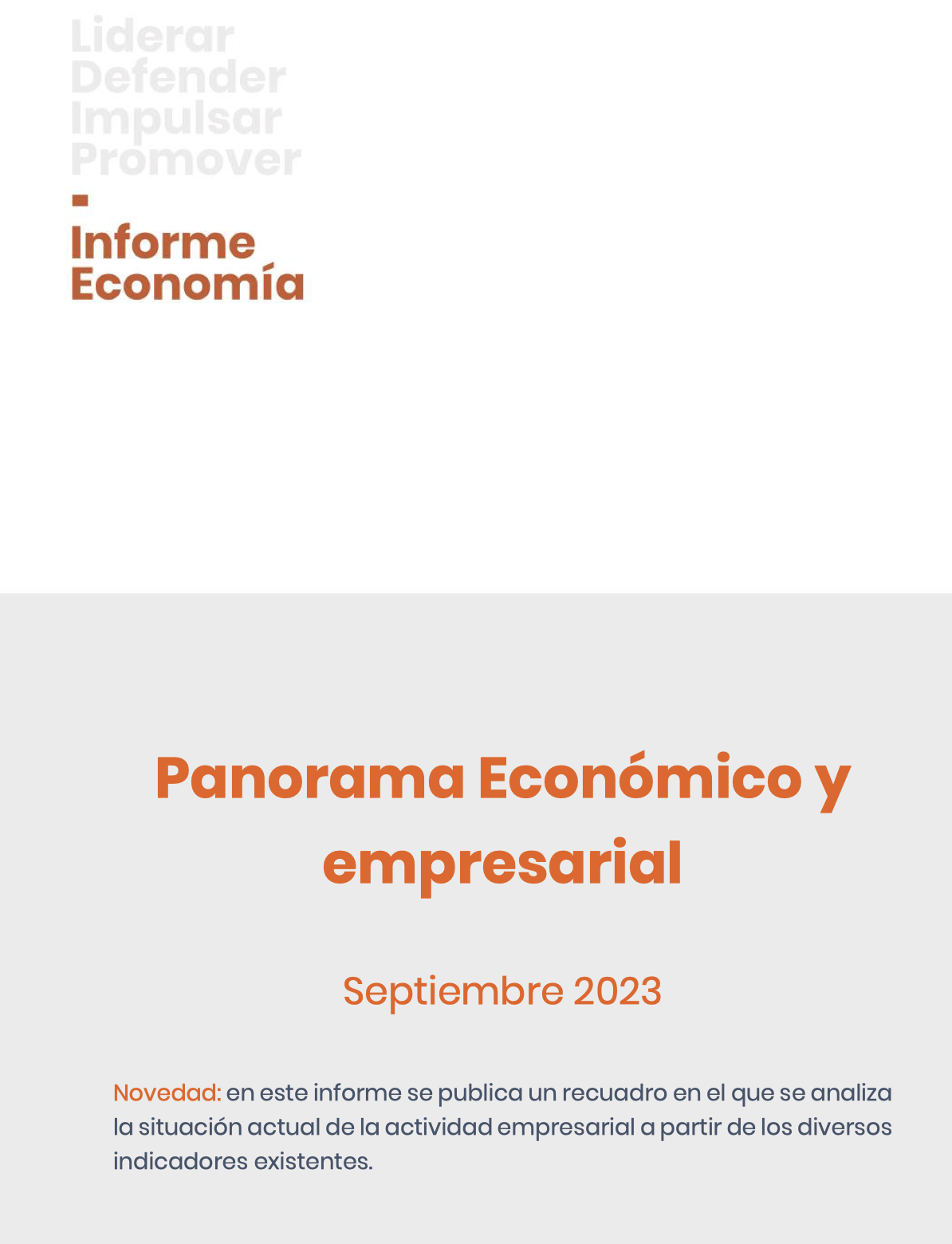 Panorama Economico Septiembre 2023