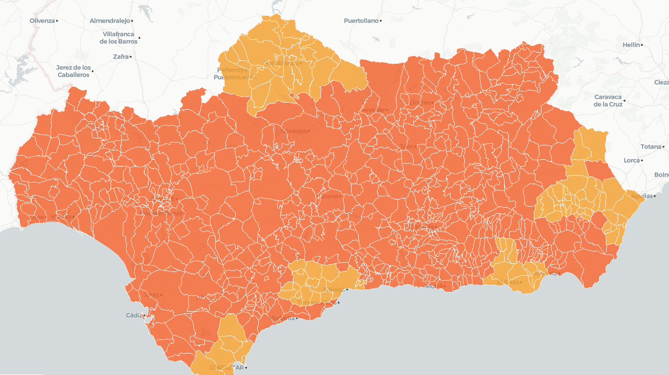 MAPA COVID-19 ANDALUCÍA