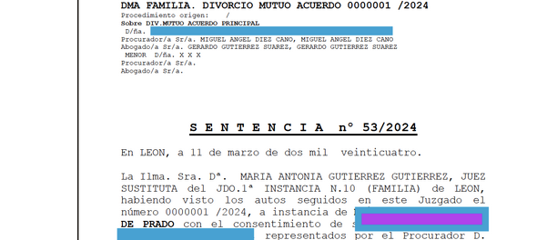 DIVORCIO MUTUO ACUERDO