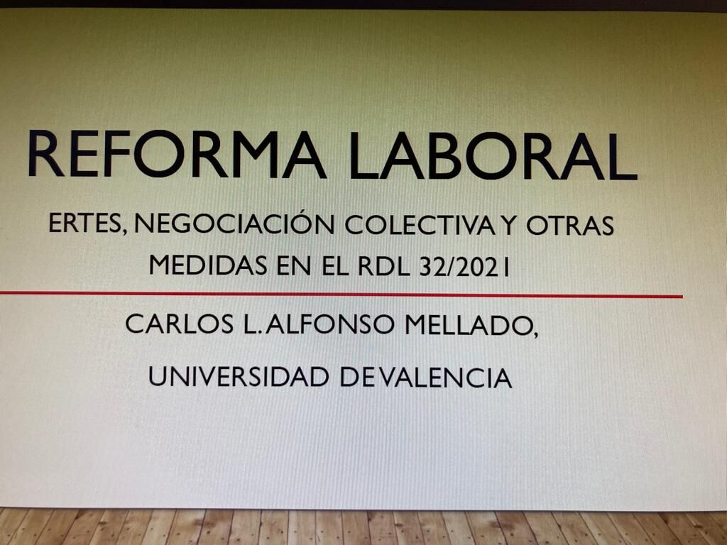 Jornada sobre el Real Decreto Ley de medidas urgentes para la Reforma Laboral