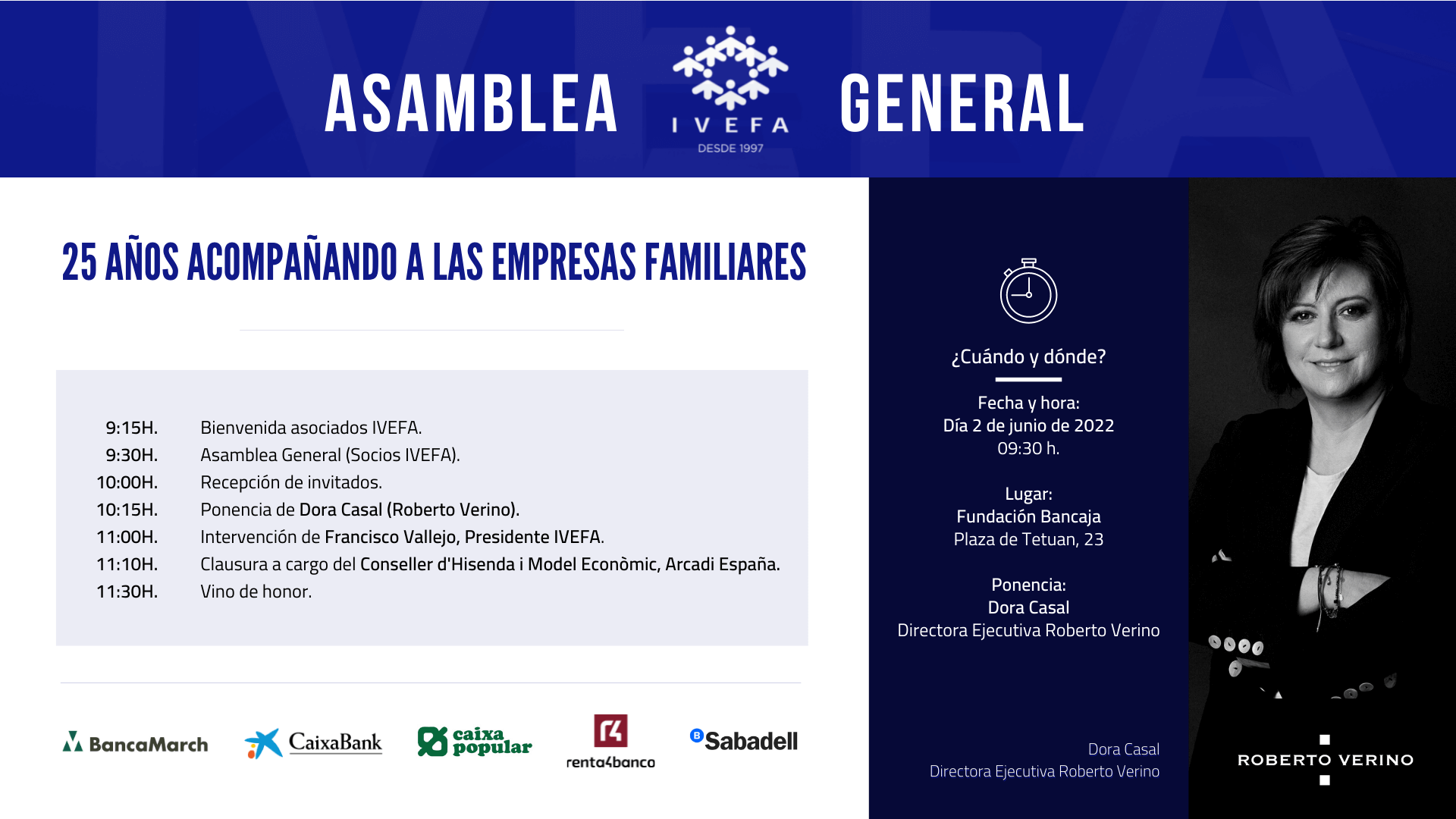 Asamblea General de IVEFA (Instituto Valenciano para la Empresa Familiar)